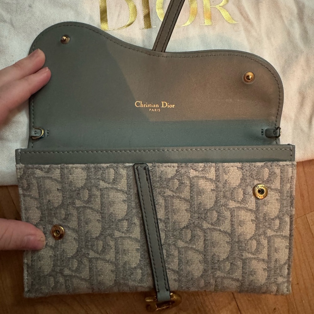 🩶Dior Small Saddle Pouch – Gray Dior Oblique Jacquard🩶 - Picture 2 of 7